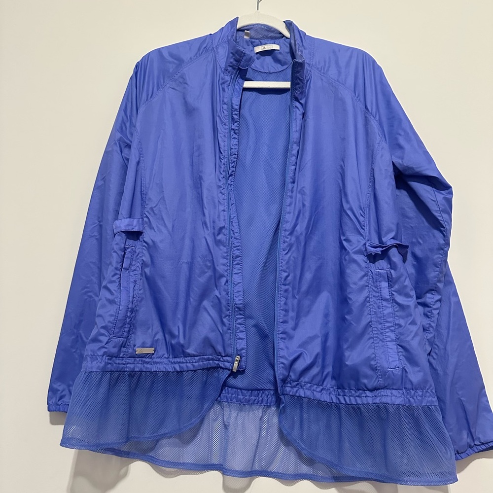 adidas Women's Royal Blue Utility Jacket - Picture 2 of 16